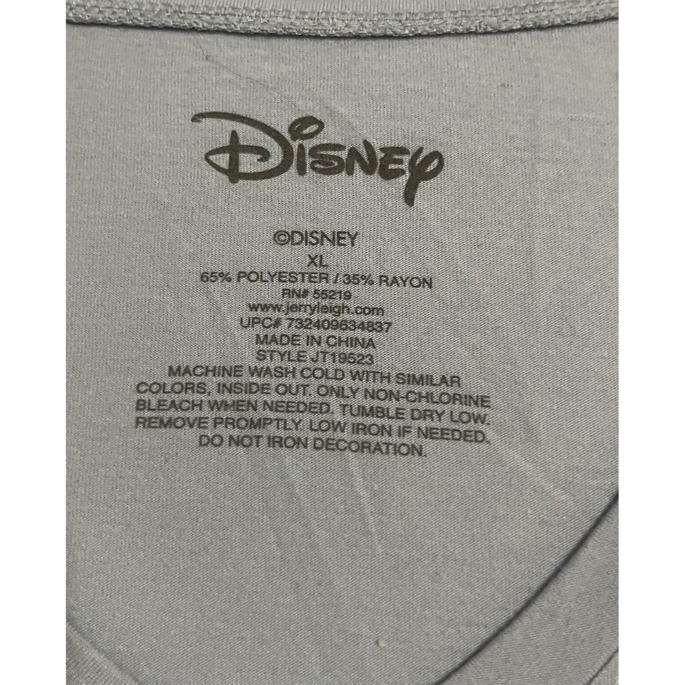 Lilo & Stitch Womens Size XL Light Blue Disney Short Sleeve V Neck T Shirt - Picture 3 of 4